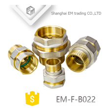 EM-F-B022 Chromed brass equal union russia pipe fitting